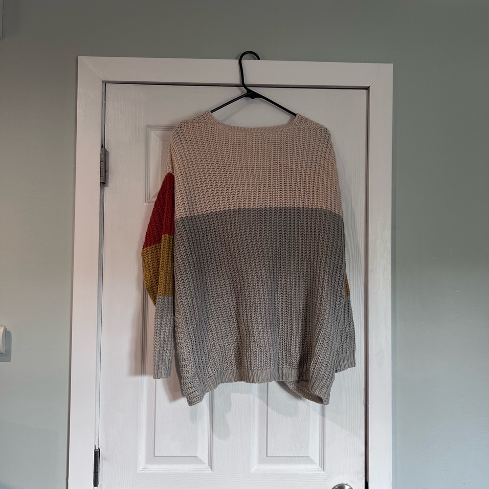 Colorblock Knit Sweater - Picture 2 of 4